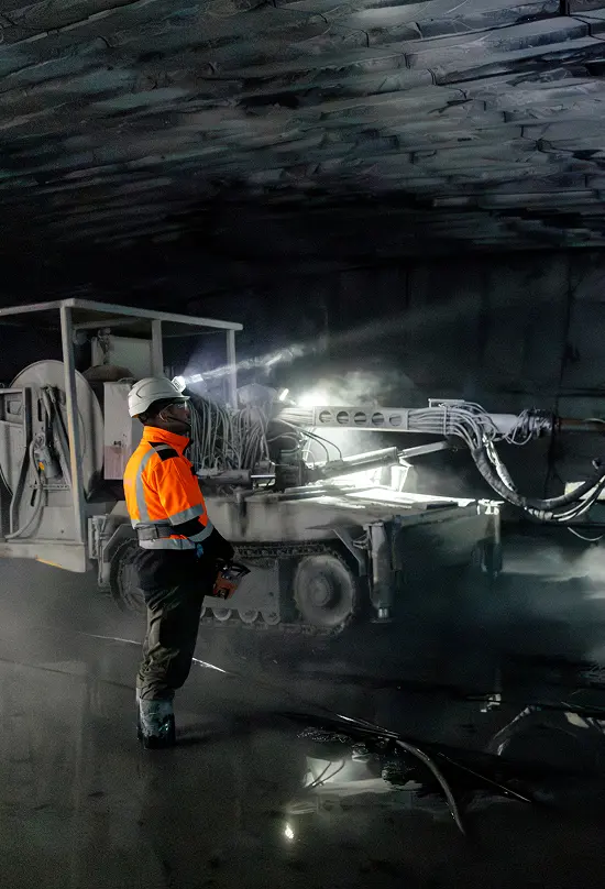 Underground mining of Magog shale