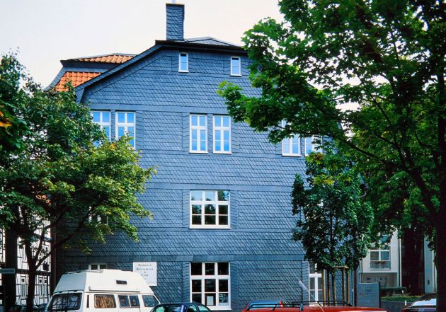 Altmodisches Haus - Schuppendeckung